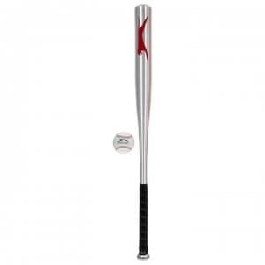 Slazenger Aluminium Baseball Bat Set - Silver