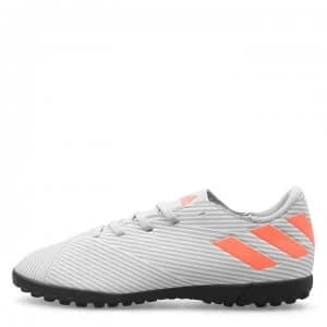 adidas Nemeziz 19.4 Junior Astro Turf Trainers - Grey/Orange