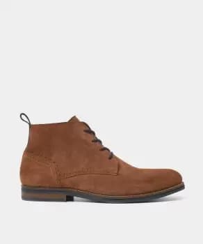 Classic Tan Suede Lace Up Desert Boots