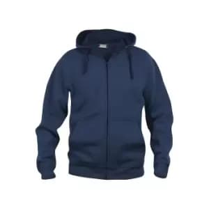 Clique Mens Basic Full Zip Hoodie (3XL) (Dark Navy)