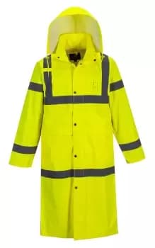 Portwest Long Length Hi Vis Coat Yellow 5XL