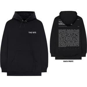 The 1975 - ABIIOR Welcome Welcome Version 2. Mens X-Large Pullover Hoodie - Black