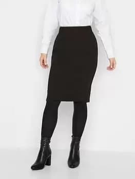 PixieGirl Petite Midi Pencil Skirt, Black, Size 12, Women