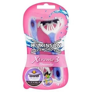Wilkinson Sword Xtreme 3 Beauty Disposable Razor x4