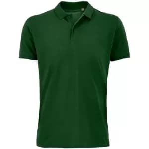 SOLS Mens Planet Pique Organic Polo Shirt (3XL) (Bottle Green)