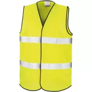 Result Core Adult Unisex Motorist Hi-Vis Safety Vest (2XL) (Fluorescent Yellow) - Fluorescent Yellow