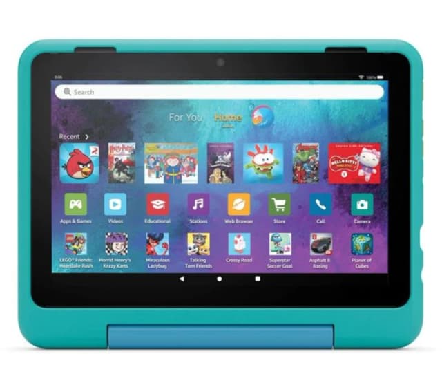 Amazon Amazon Fire HD 8 Kids Pro Tablet for 6 -12, 8" 32GB Teal