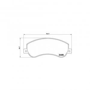 Front Brake Pad Set BREMBO P 85 115