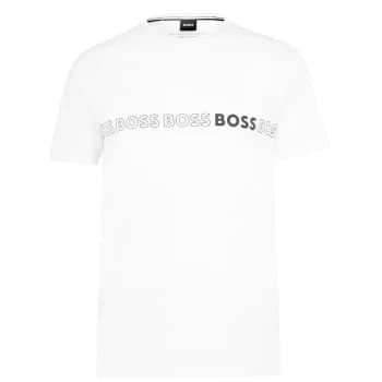 Boss RN Logo Slim Fit T Shirt - White