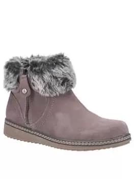 Hush Puppies Penny Ankle Boot, Grey, Size 3, Women