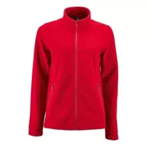 SOLS Womens/Ladies Norman Fleece Jacket (S) (Red)