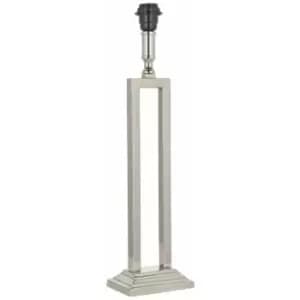 Table Lamp - Polished Nickel & Polished Aluminium - 40W E27 gls - Base Only