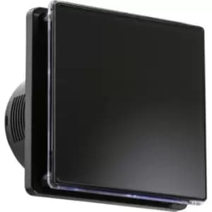MLA Knightsbridge 100mm/4" LED Backlit Extractor Fan with Overrun Timer - Black
