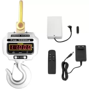 VEVOR Digital Crane Scale Heavy Duty Crane Scale Aluminum Digital Hanging Scale LCD-Display (5000kg 11000lbs)