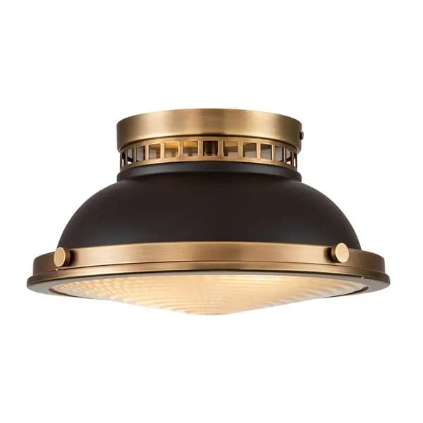Hinkley Hinkley Amelia Glass Flush Ceiling Light - Bronze