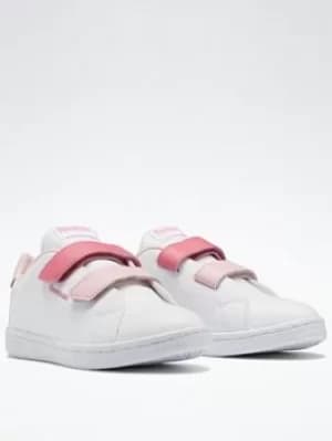 Reebok Royal Complete Cln 2 Shoes, White/Pink, Size 1 Older