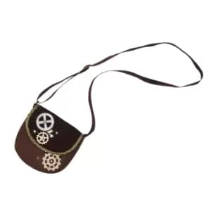 Bristol Novelty Faux Leather Steampunk Shoulder Bag (One Size) (Brown)