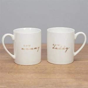 Bambino New Bone China Mug Pair - New Mummy & Daddy