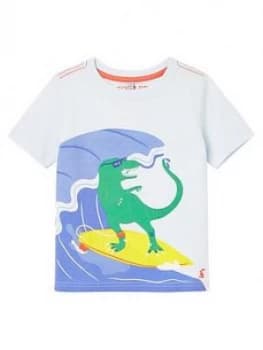 Joules Toddler Boys Archie Dino T-Shirt - Blue
