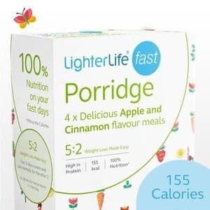 52 LighterLife Fast Apple and Cinnamon Porridge x4