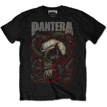 Pantera - Serpent Skull Unisex Large T-Shirt - Black