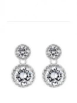 Jon Richard Cubic Zirconia Drop Earrings