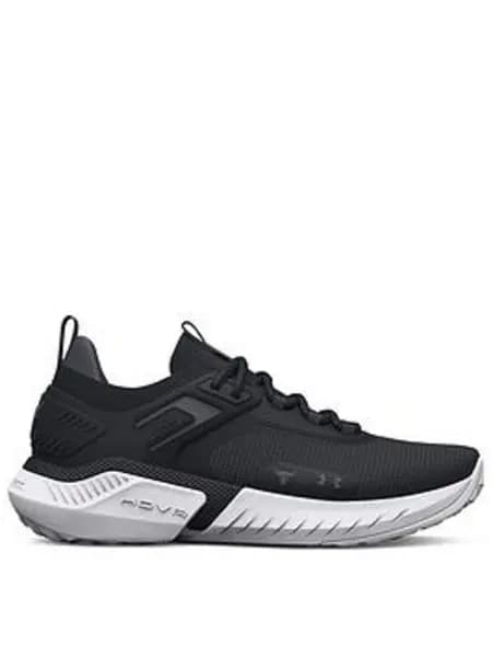 Under Armour Project Rock 5 - Black/White, Size 3, Women
