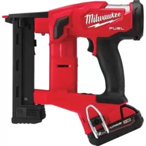 Milwaukee M18 FNCS18GS Fuel 18v Cordless Brushless Narrow Crown Stapler 2 x 2ah Li-ion Charger Case
