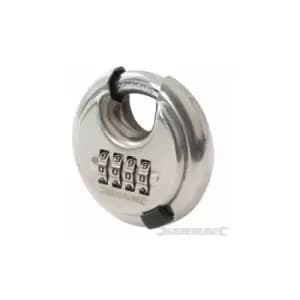 Silverline 926157 Combination S/steel Disc Padlock