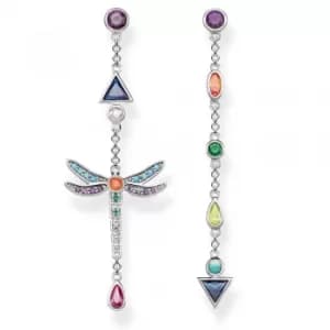 THOMAS SABO Sterling Silver Multi-Stone Dragonfly Dropper Earrings...