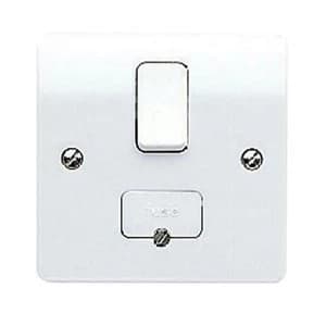 MK 13A Gloss white Switched Fused connection unit