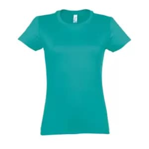 SOLS Womens/Ladies Imperial Heavy Short Sleeve T-Shirt (L) (Caribbean Blue)