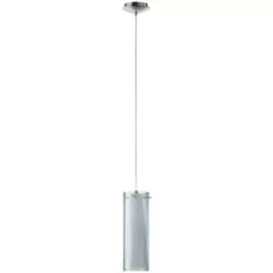Eglolighting - Eglo Pinto Nero - 1 Light Ceiling Pendant Satin Nickel, E27