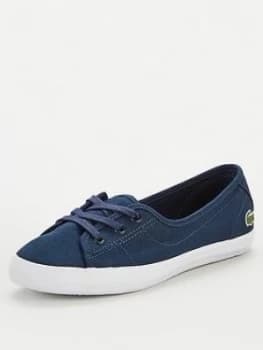 Lacoste Ziane Chunky Bl 2 Cfa Plimsolls - Navy/White, Size 3, Women