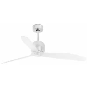 Faro DECO - Chrome Ceiling Fan LED With DC Smart Motor - Remote Included