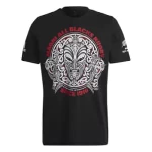 adidas Maori Graphic T-Shirt Mens - Black