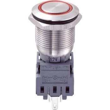 Tamper proof pushbutton 250 V AC 5 A 1 x OffOn TRU COMPONENTS
