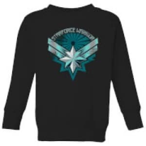 Captain Marvel Starforce Warrior Kids Sweatshirt - Black - 11-12 Years