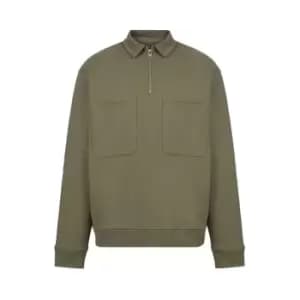 AllSaints Jaxon Half Zip Jacket - Green