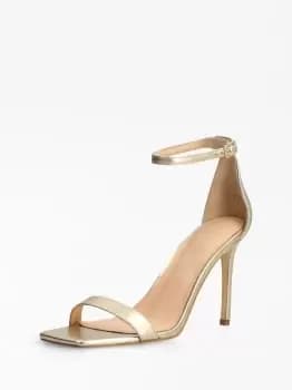 Guess Foiled Devon Sandal In Real Leather