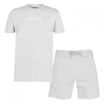 Jack and Jones And Jones T Shirt/Shorts Set - Grey M