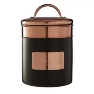 Biscuit Canister in Charcoal/Copper
