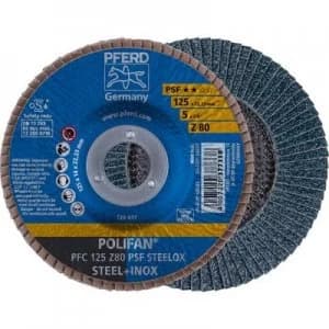 PFERD 67768125 POLIFAN PSF STEELOX-serrated washer PFC 125 Z80 Diameter 125mm 10 pc(s)