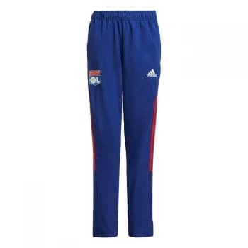 adidas Olympique Lyonnais Tiro Presentation Tracksuit Bot - Victory Blue / Vivid Red