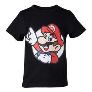 Nintendo - It'S A Me Mario Kid's 122/128 T-Shirt - Black