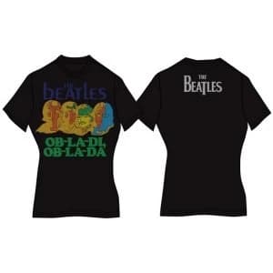 The Beatles - Ob-La-Di Womens T-Shirt - Black