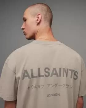 AllSaints Underground Oversized Crew Neck T-Shirt