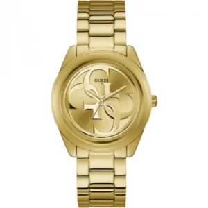 GUESS ladies gold watch with champagne dial.