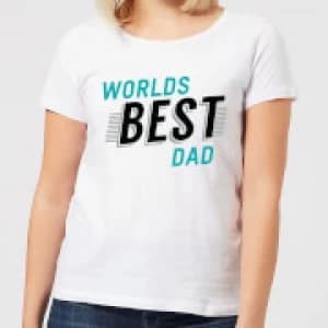 Worlds Best Dad Womens T-Shirt - White - 3XL