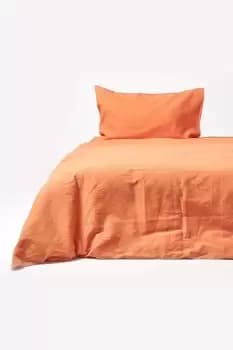 Luxury Soft Plain European Linen Duvet Cover Set